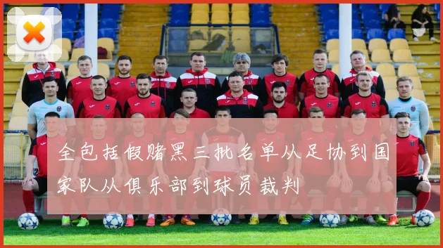 全包括假赌黑三批名单从足协到国家队从俱乐部到球员裁判